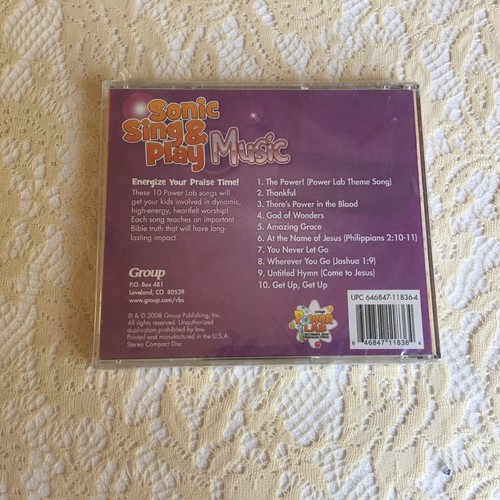 Power Lab: Sonic Sing & Play Music 2008 CD - Picture 2 of 2