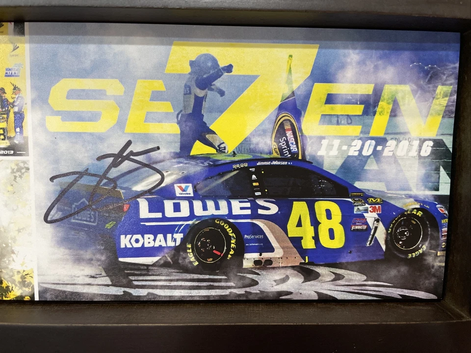 Juego de herramientas de cobalto - ¡Firmado por Jimmie Johnson después de su séptima victoria en la Copa NASCAR!! Foto 3 de 4