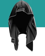 Cooling Hoodie Towel, Evaporative Cool Tech, UPF 50 Sun Protection for Sports