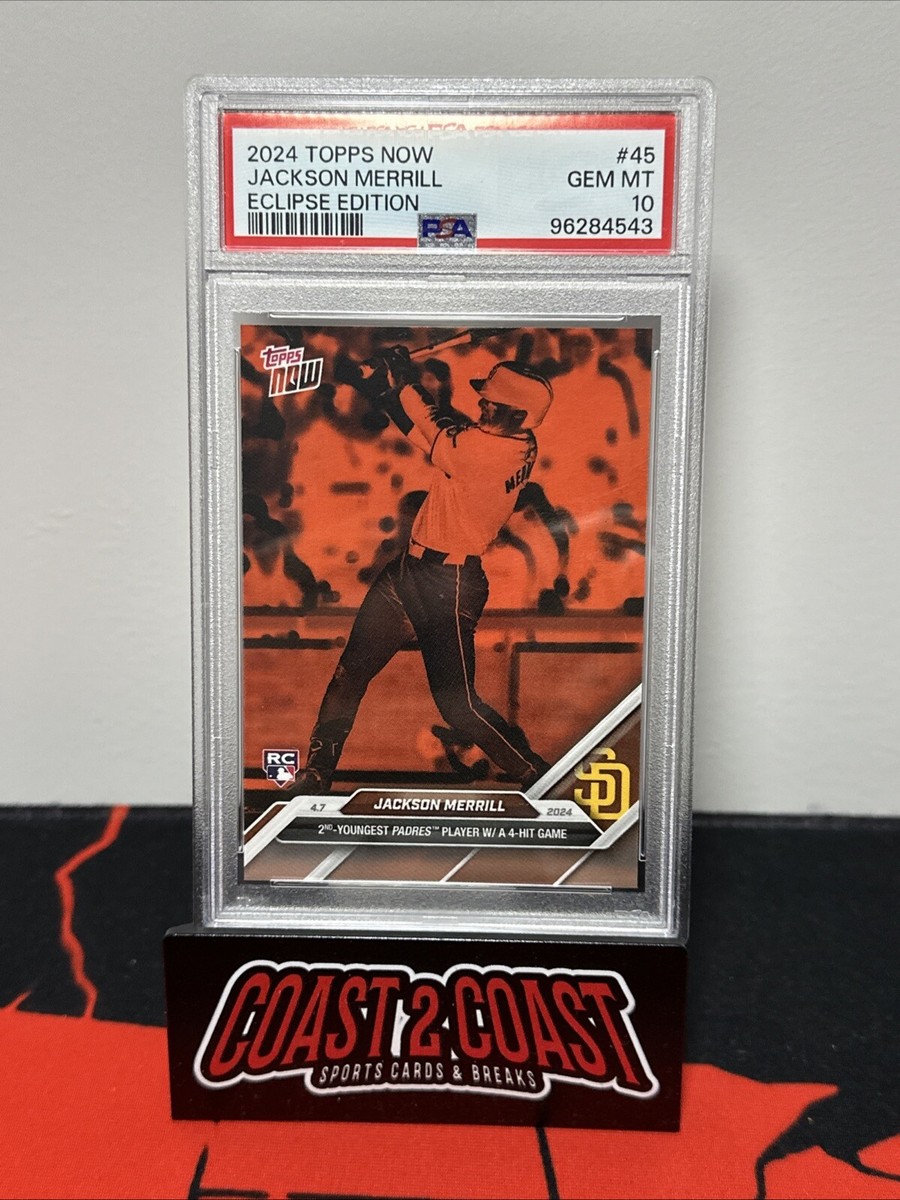 25シリ　ジャクソンメリル Jackson Merrill 直筆サインカード PSA10 JACKSON MERRILL ジャクソン・メリル RC Topps 25シリ