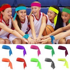 Men Women Head Tie Hair Back Band Sports Headband Ninja Bandana Wrap Sweatban