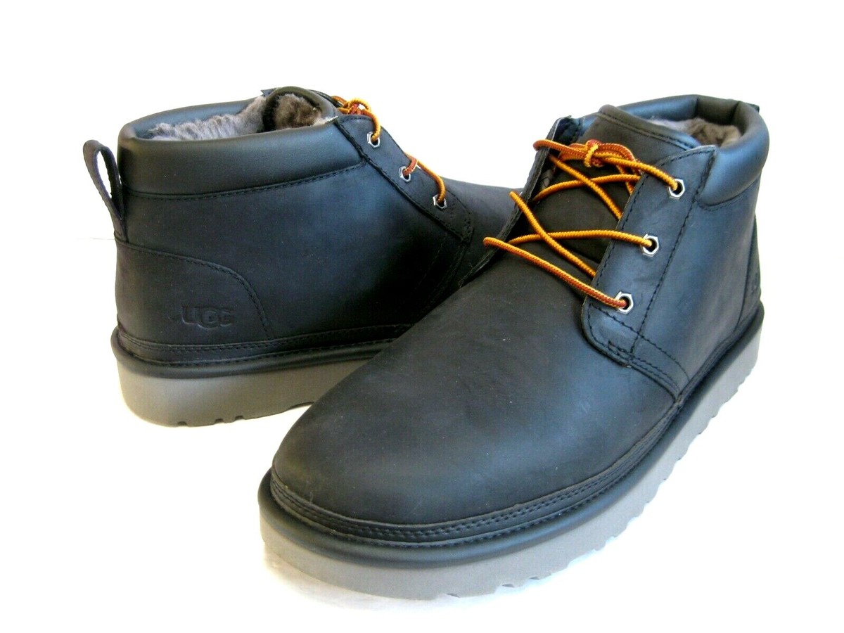 UGG NEUMEL UTILITY MEN BOOTS LEATHER BLACK TNL US 13 /UK 12 /EU 46