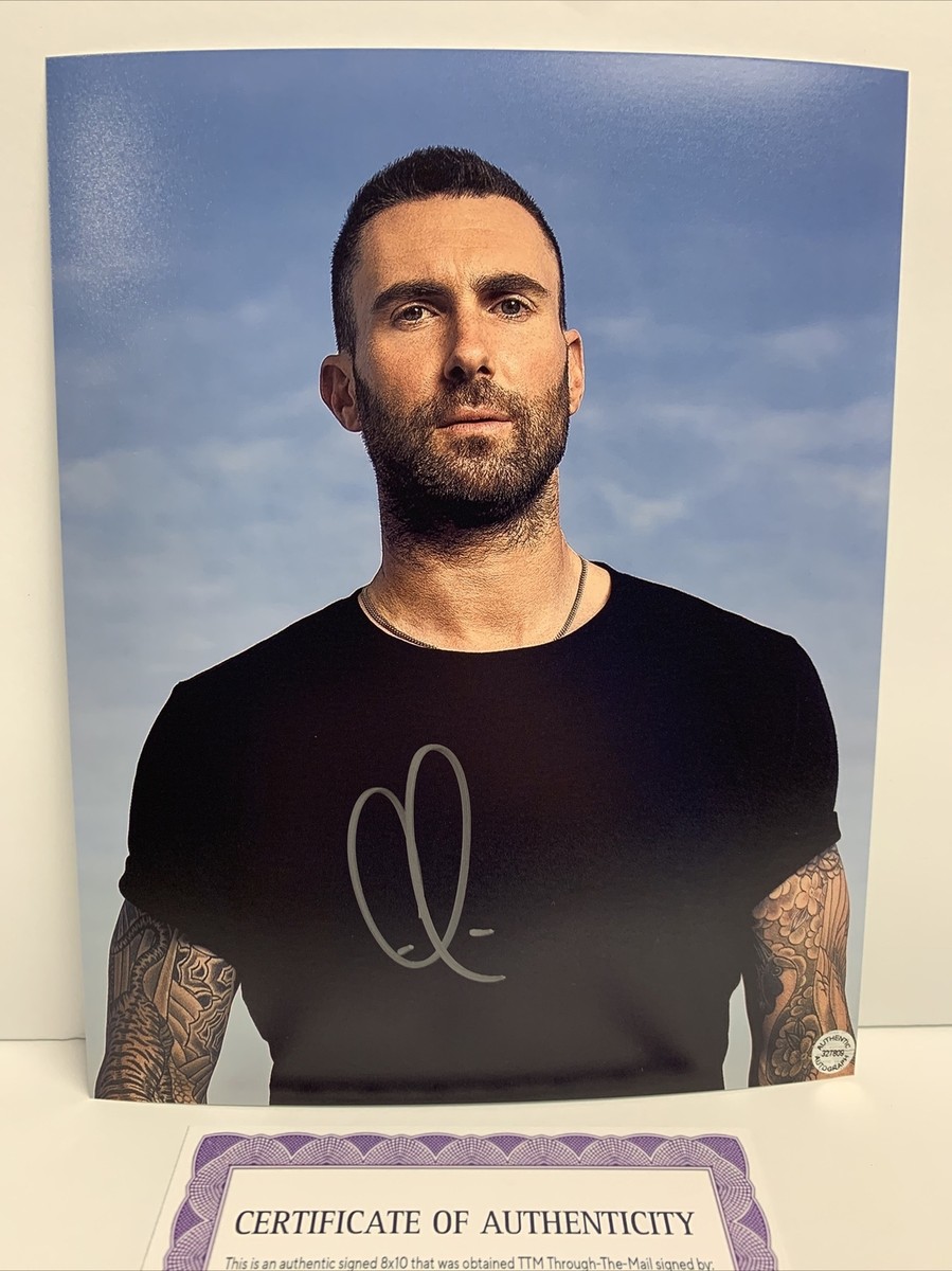 ADAM LEVINE (Maroon 5) Signed Autographed 8x10 photo AUTO w/COA