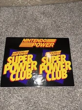 Vintage 90s Nintendo Super Power Club Promo Sticker Authentic Employee RARE