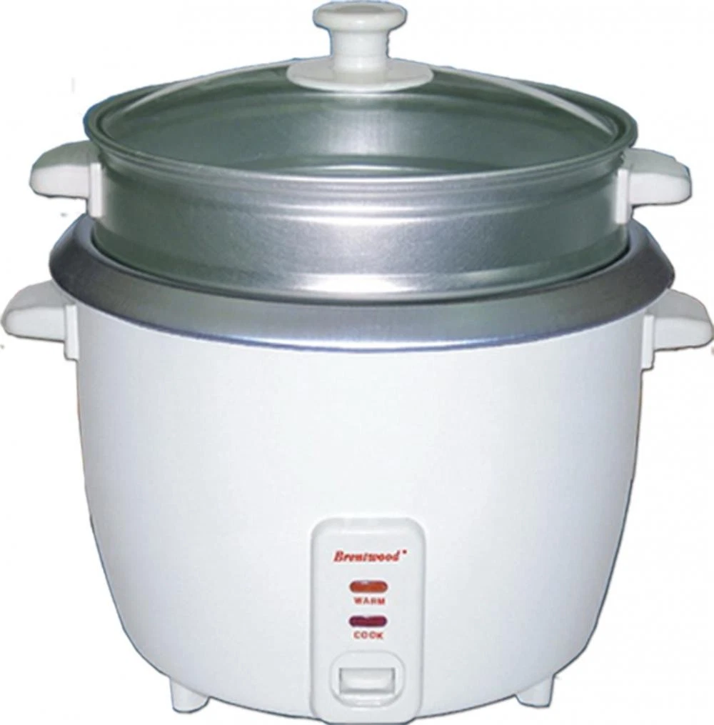 Brentwood Appliances TS380S 10 Cup Rice Cooker With Steamer White