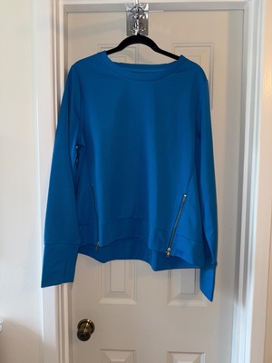 AB by ADDISON BAY Everyday Crewneck BREAKOUT BLUE sz LARGE