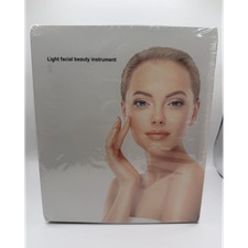 LED Light Therapy Mask Silicone Facial Beauty for Face - White B