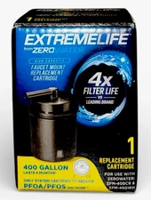ZeroWater ExtremeLife Faucet Mount Replacement Filter 400 Gallon NEW SEALED BOX