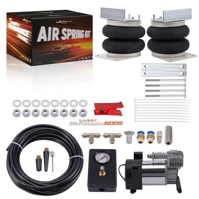 2x Federbalg Hinten + 12V Kompressor Kit for Opel Vauxhall Movano Renault Master