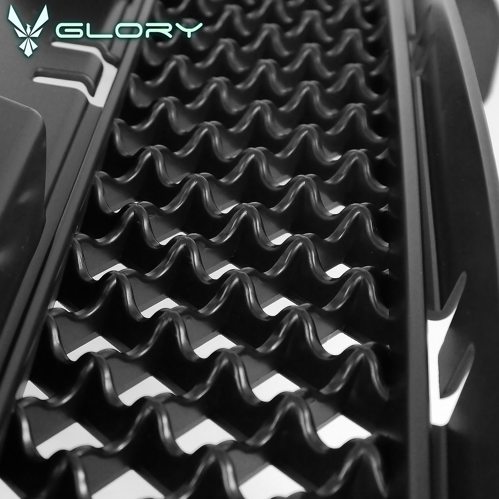 Fits 11-13 Dodge Charger Bentley Mesh Style Front Bumper Grille Unpainted ABS