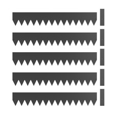 Outsunny 5pcs Garden Fence, No Dig Metal Outdoor Picket Fence Panels, Black