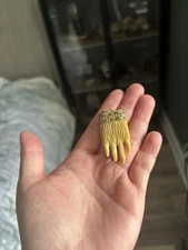 Vintage Unknown Animal Bone Bear Paw Pendant