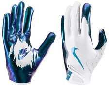 Nike Vapor Jet 8.0 Iridescent Football Gloves N.101.0840.166.LG Blue/White Large