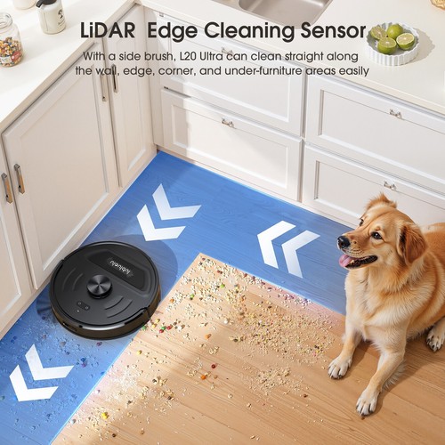 Lubluelu 5500Pa Robot Vacuum and Mop Combo Auto-Empty Dock Sutions APP Control - Picture 7 of 16