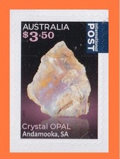 Ópalos 2025 - Ópalos de cristal sello folleto internacional de $3,50 MNH