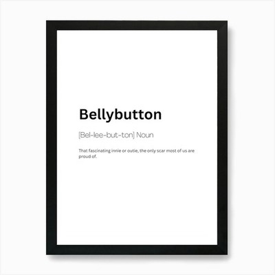 Bauchnabel Definition Bedeutung Kunst Gerahmtes Wandbild Poster Leinwanddruck Bild