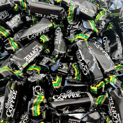Brazilian Coffee Candy - 2 Pound Bulk Pack (180 Count) - Individually Wrapped...