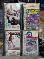Saturn Sports Bundle! NBA Live 97, Virtual Open Tennis, Madden 97, F1 Challenge