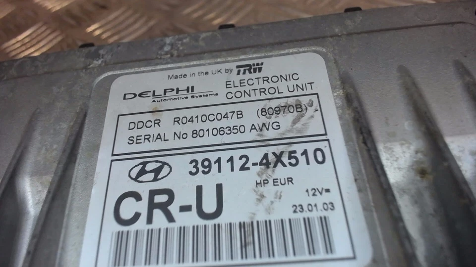 Centralina iniezione diesel Hyundai Terracan 2.9 Crdi HP 2001-2004 - Immagine 3 di 4