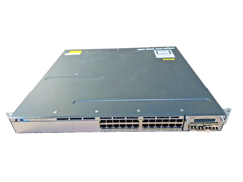 Cisco WS-C3750X-24T-S V04  Rack Mountable 24 Port network Switch tested