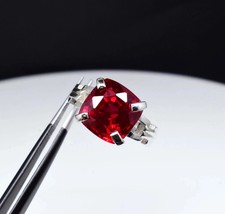 8 Ct Certified Natural Blood Red Ruby 925 Sterling Silver Ring   All Sizes