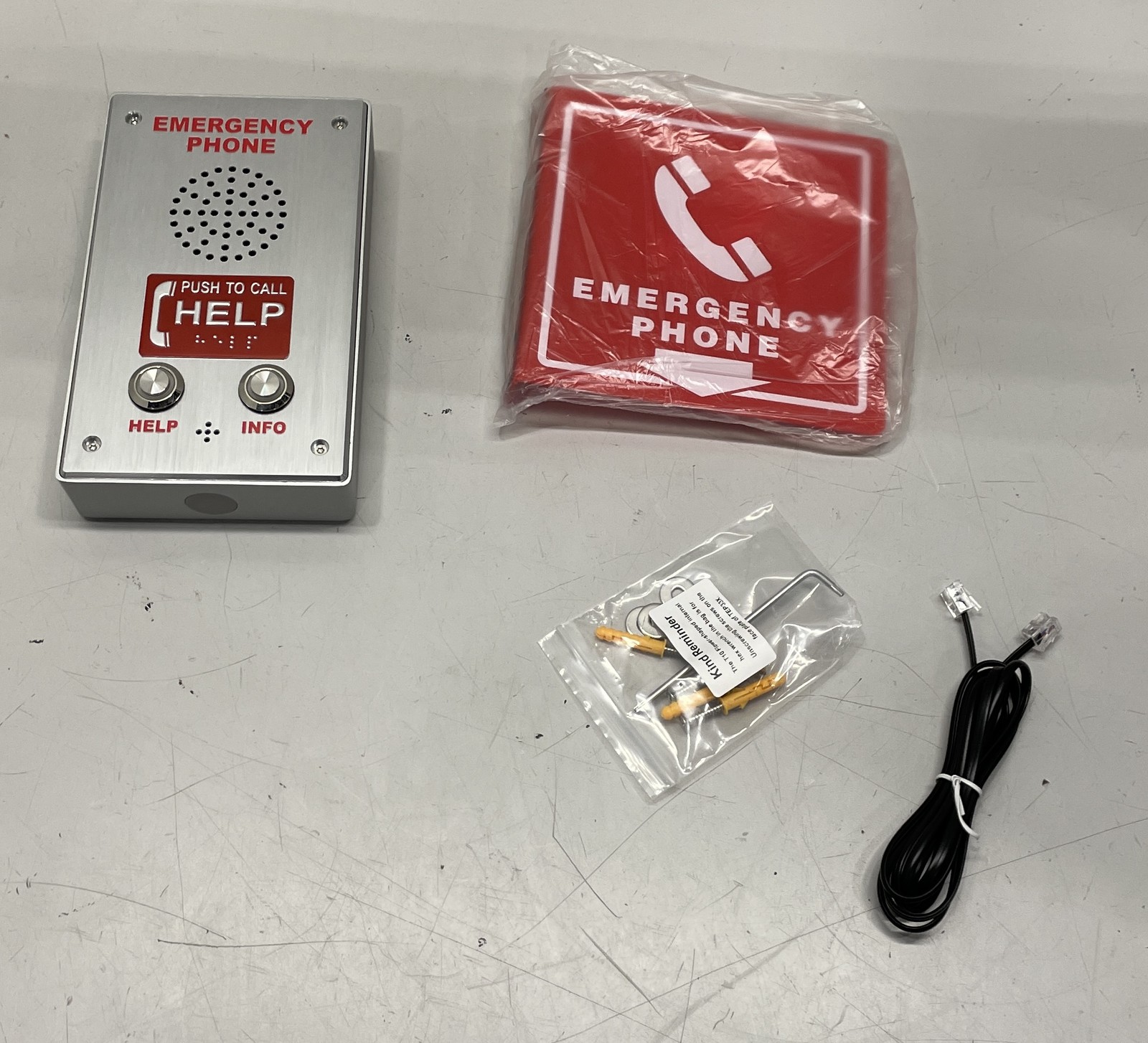 LeCall Emergency Dialer Phone/Elevator Phone with Voice Announcement TEP331