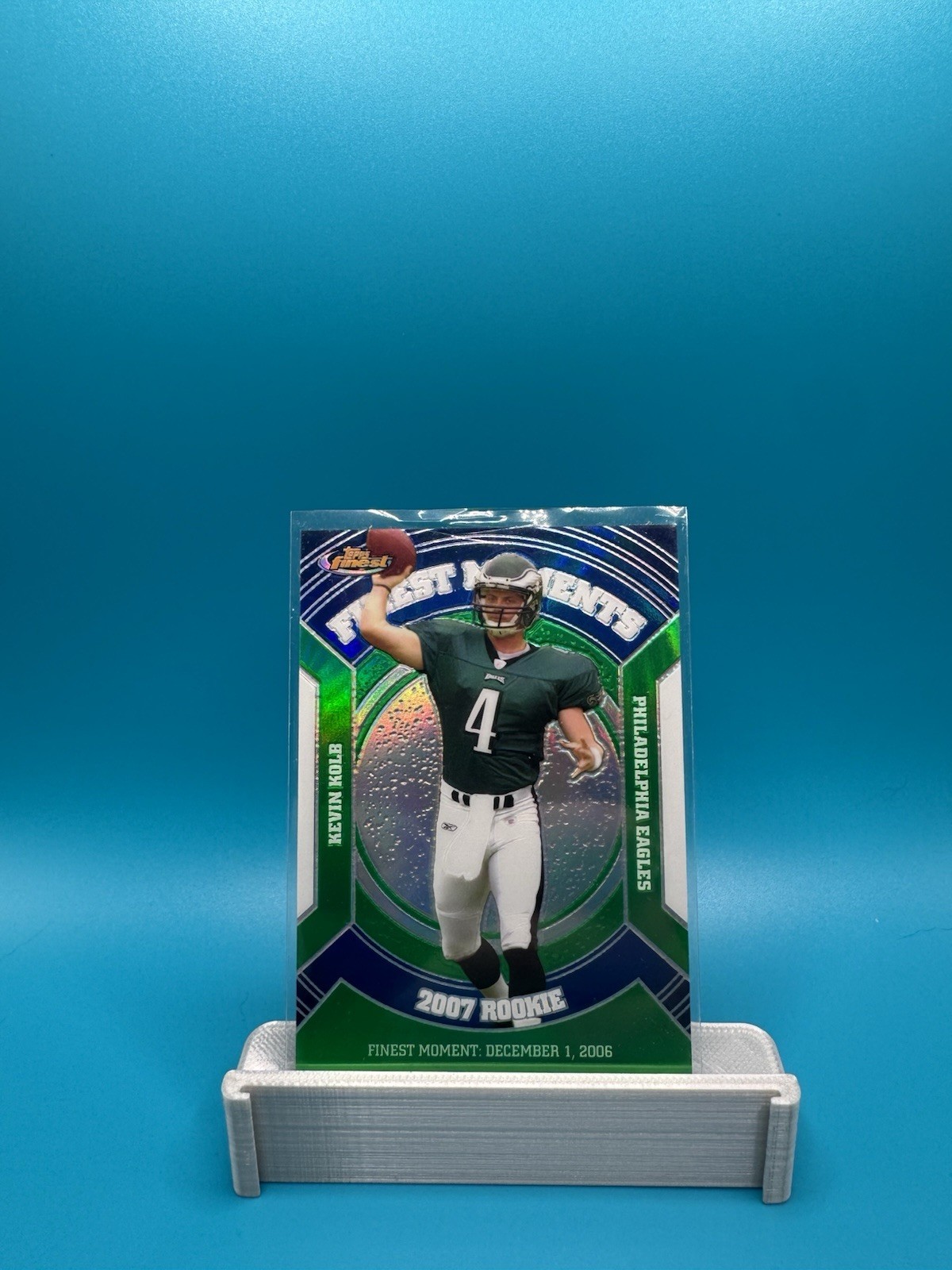 Kevin Kolb Finest Moments #RFMKK Green Refractor