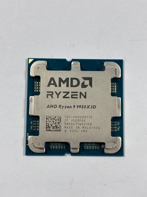 AMD Ryzen 9 9950X3D AM5 CPU 16-Core 32-Thread Desktop Processor