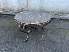 Table basse en fer forgé et