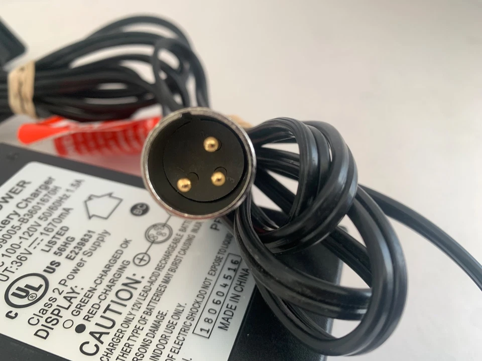 36伏1.5安电池充电器适用于Razor MX500 MX650 QILI电源QL-09005-B3601670H — 第 4/4 张图片