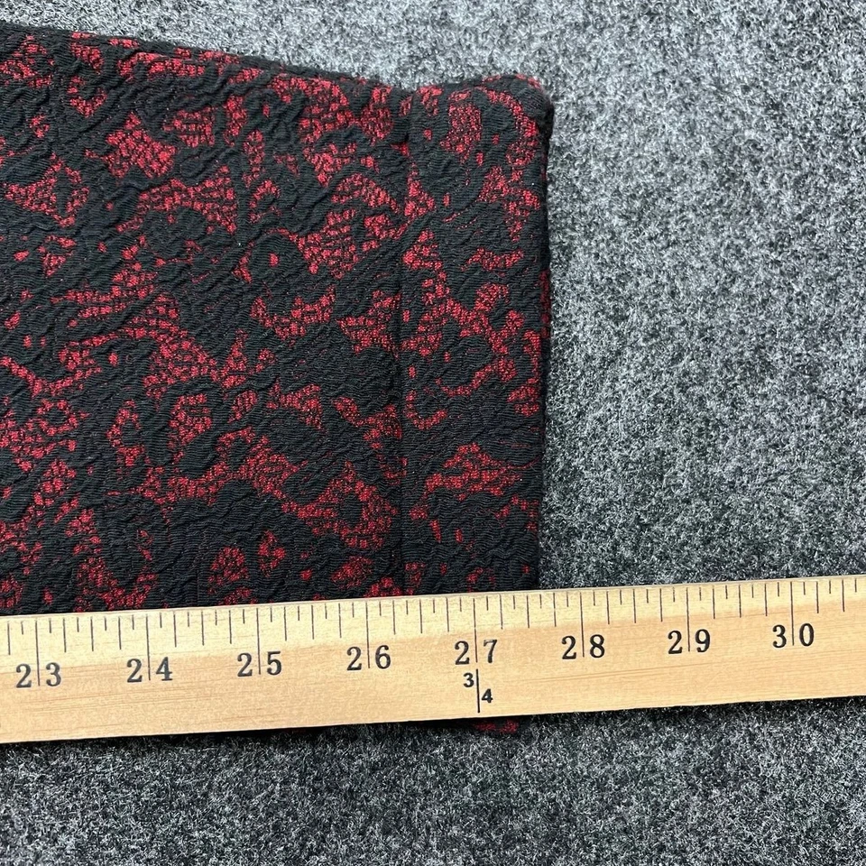 Pantalones para mujer MICHAEL KORS con textura floral talla XL rojos Foto 3 de 4