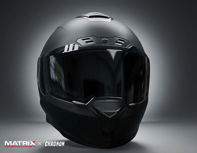 Integralhelm Motorradhelm Doppelvisier ECE 22.06 Matt Schwarz Neu Matrix Chronon