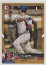 2018 Bowman Draft Gold 37/50 Kole Cottam #BD-69 1q7