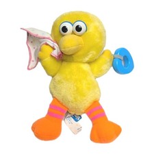 Vintage 1983 Sesame Street Baby Big Bird Playskool Plush with Bell Inside