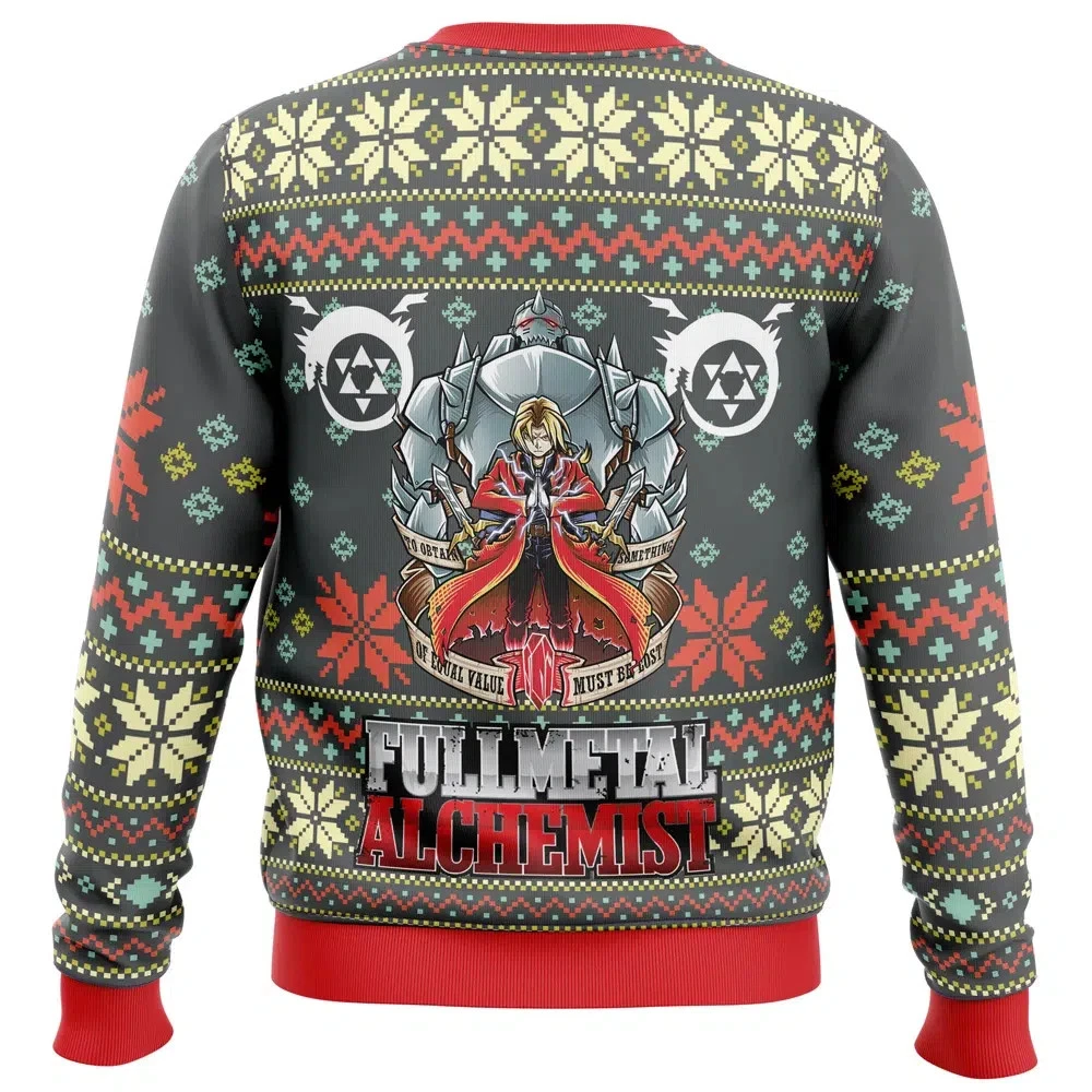 Fullmetal Alchemist Alt Ugly Christmas Sweater