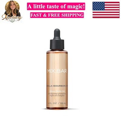 MIX:BAR Vanilla Bourbon Glowy Body Oil for Women, Soothe, Soften & Smooth Dry...