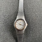 Vintage Seiko Quartz Watch Womens 16mm Gold Tone 1400-0089 New Battery 6.5"