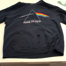 Vintage Pink Floyd Dark Side of the Moon Prism Black Pullover Hoodie Size XL