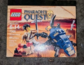 Lego Pharaoh's Quest, #7305, Scarab Attack, New in Sealed Box