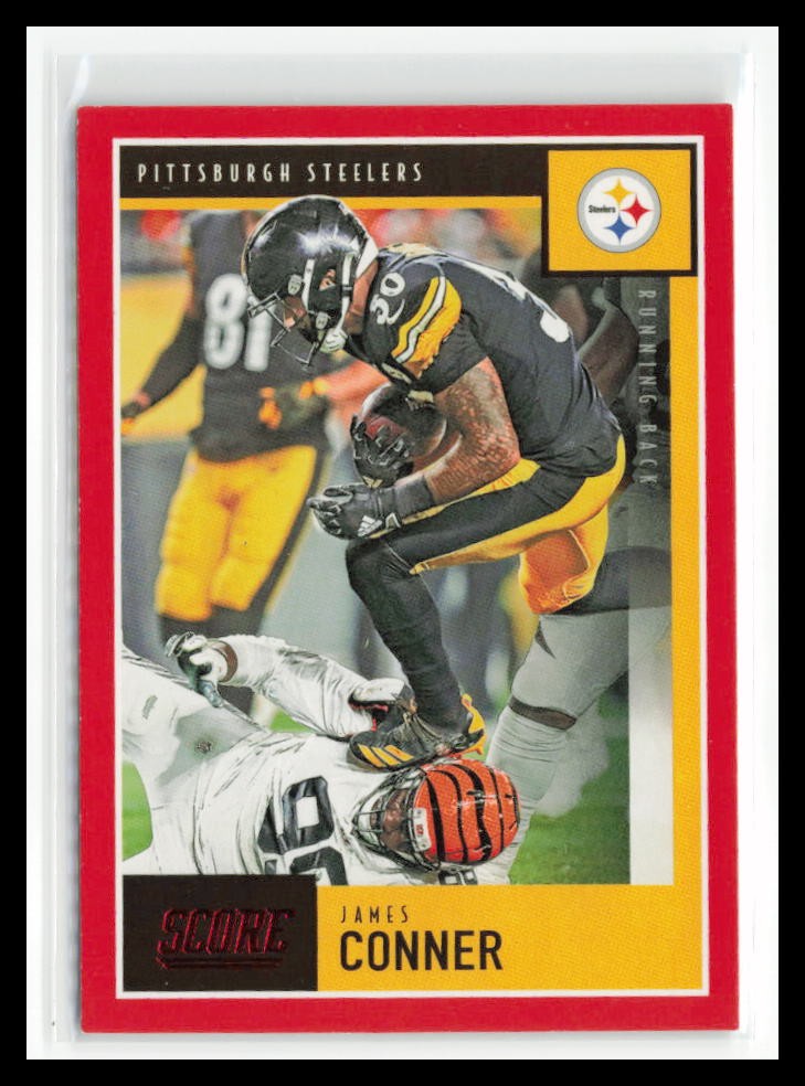 James Conner 2020 Score Red #76 Pittsburgh Steelers
