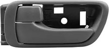 Interior Door Handle Front Rear Left Driver Side with Door Lock Button, Grey Ins