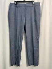 Talbots Blue Hampshire Ankle Straight Leg Ankle Pants Light-weight Size 14 NWT