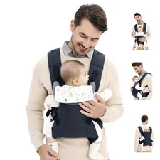 Baby Sling Carrier,4-in-1 Ergonomic Baby Backpack Front Carrier,Newborn to To...