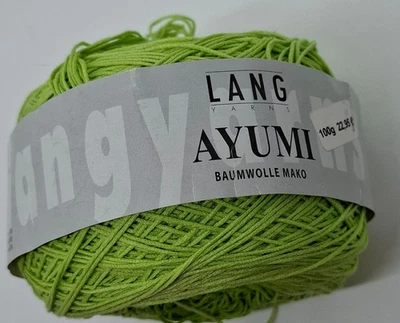 (220€/kg): 100 g LangYarns AYUMI, Baumwolle, langer Verlauf, 700 m, Fb. 16 #7641 - Bild 1 von 3