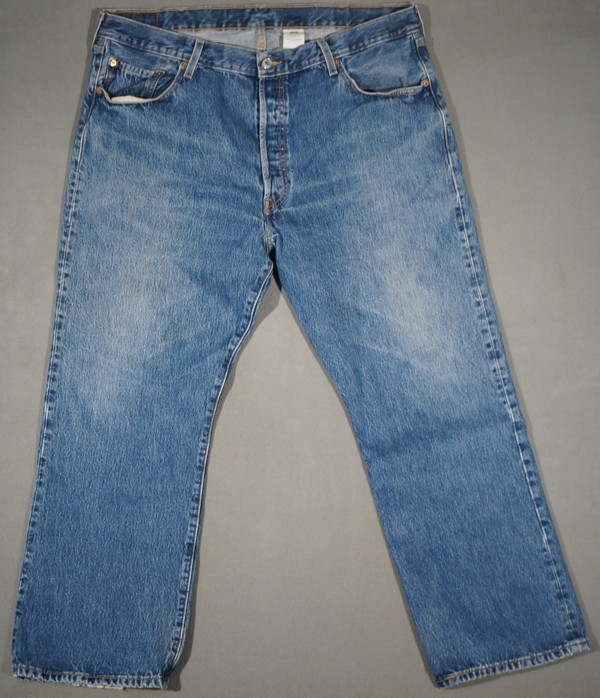 XD05404 **LEVI'S** 501 STRAIGHT LEG MENS WESTERN BLUE JEANS 42X30 (msr 40"x30")