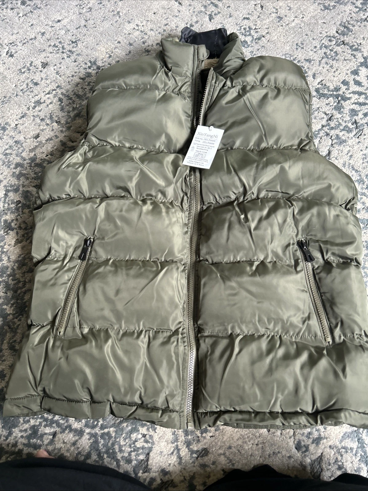 Cool Choice Authentic Outdoor Leisure Collection Fleece Fur Lined Puffer Vest