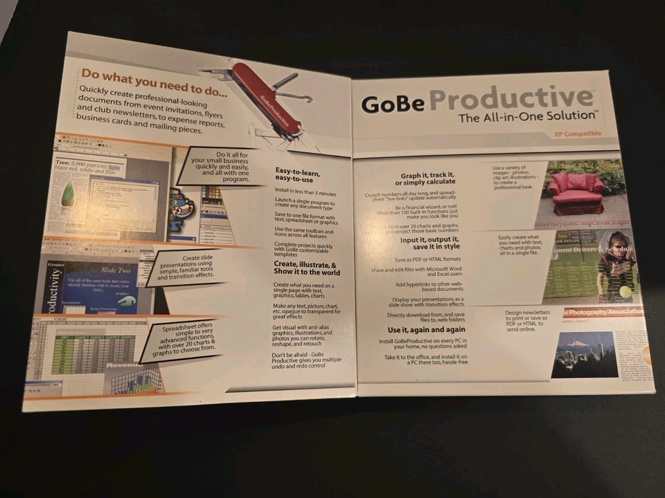 Gobe Productive All In One Version 3 Office Suite 2003 Windows New Sealed - Image 2 of 4