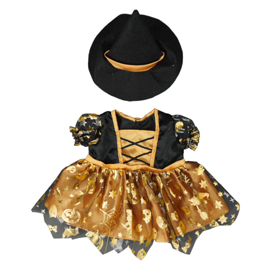 TEDDY BEAR CLOTHES -GOLD WITCH OUTFIT - 16""/40cm BUILD a TEDDY BEAR