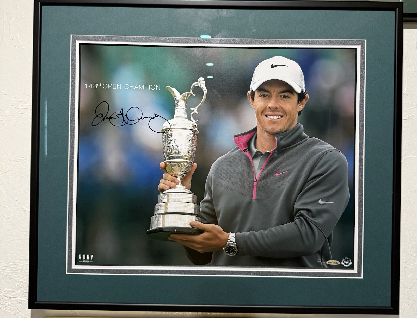 Rory McIlroy Autographed Signed 2014 BRITISH OPEN 16x20 UDA COA Liverpool GRAND SLAM #/25 !! 