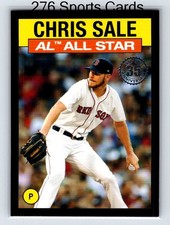 2021 Topps Series 2 Chris Sale 1986 All Stars Insert 86AS-13 Black Parallel /299